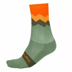 Calzini Endura Jagged Verde/arancione