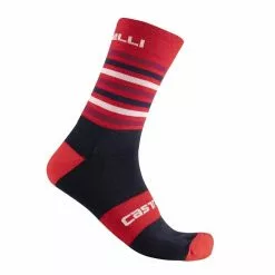 Calzini Castelli Gregge 15 Rosso/savile Blu